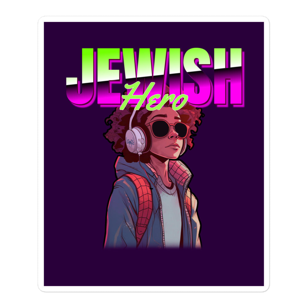 Jewish Hero | Kiss Cut Sticker Jouparty