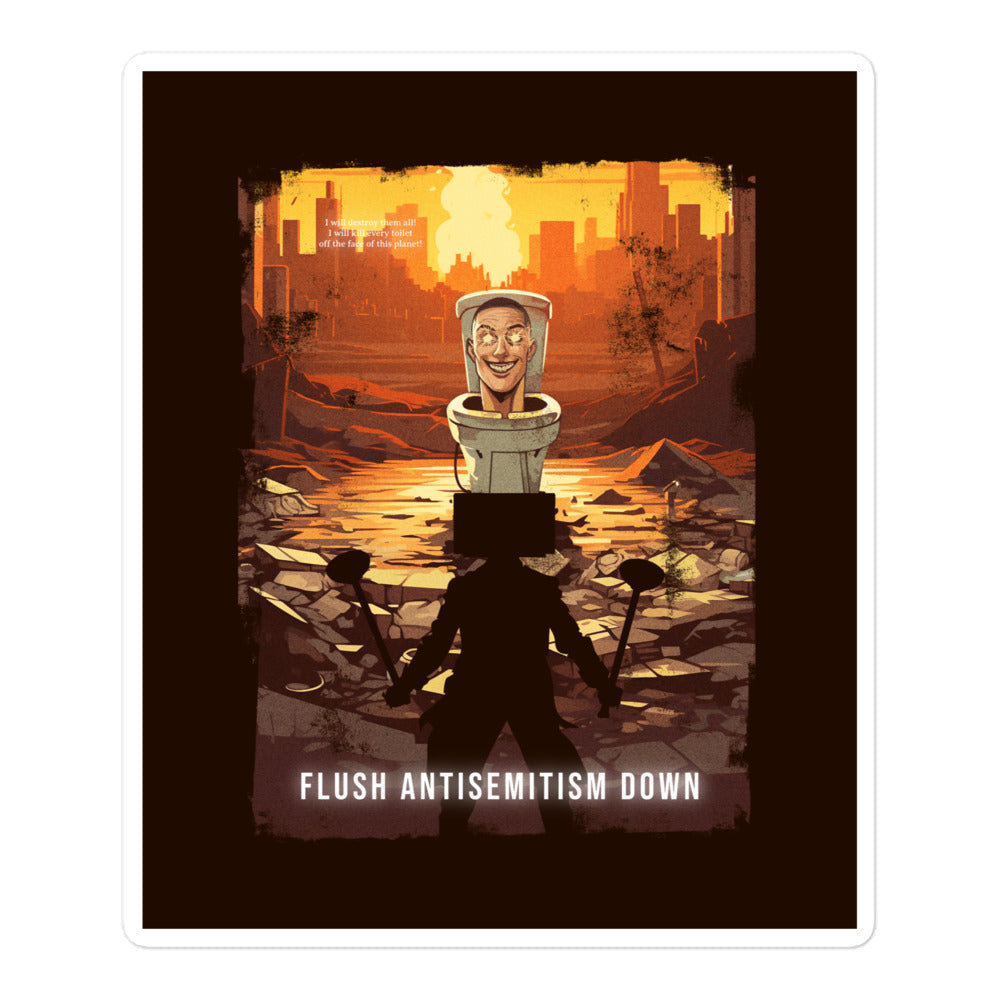 Horror Movie | Antisemitism | Kiss Cut Sticker Jouparty