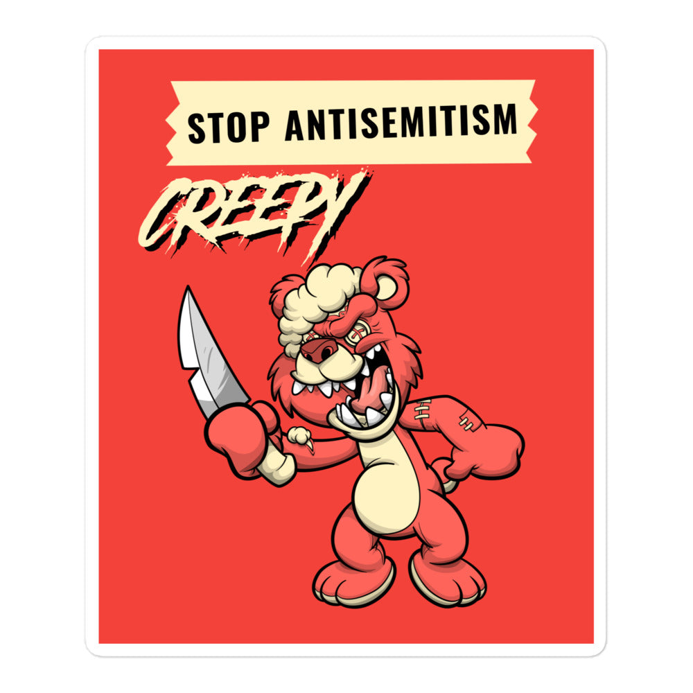 Horror Movie | Antisemitism | Kiss Cut Sticker Jouparty