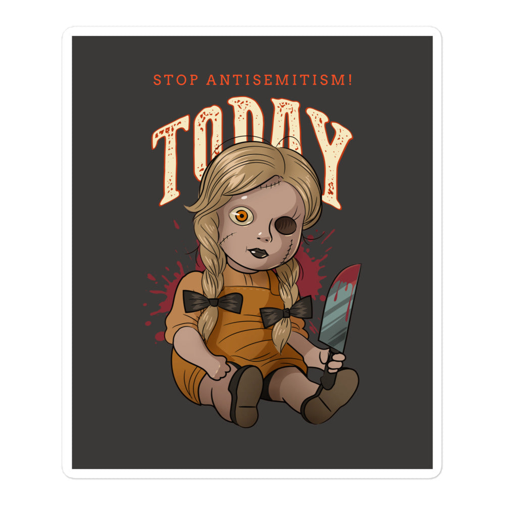 Horror Movie | Antisemitism | Kiss Cut Sticker Jouparty