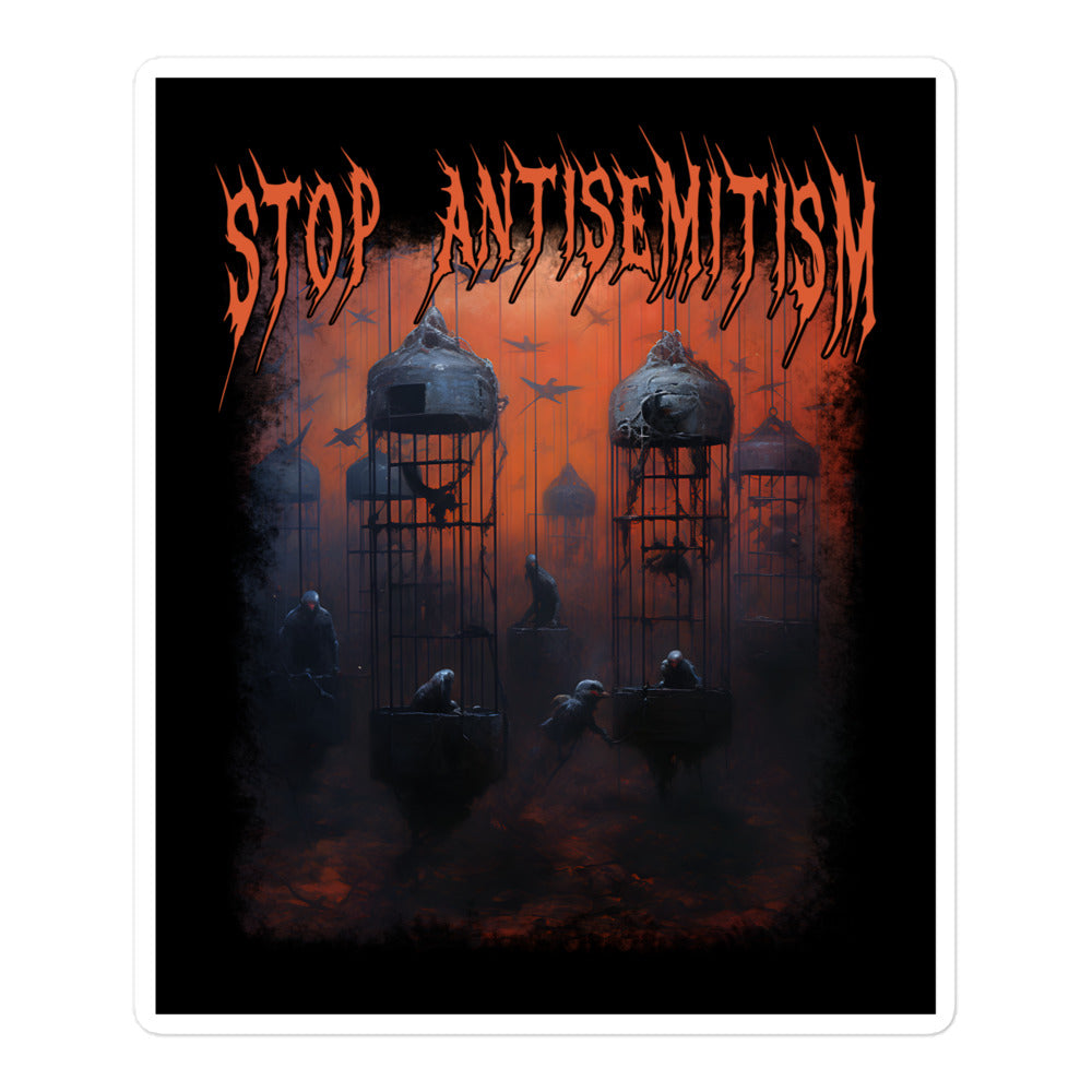 Horror Movie | Antisemitism | Kiss Cut Sticker Jouparty