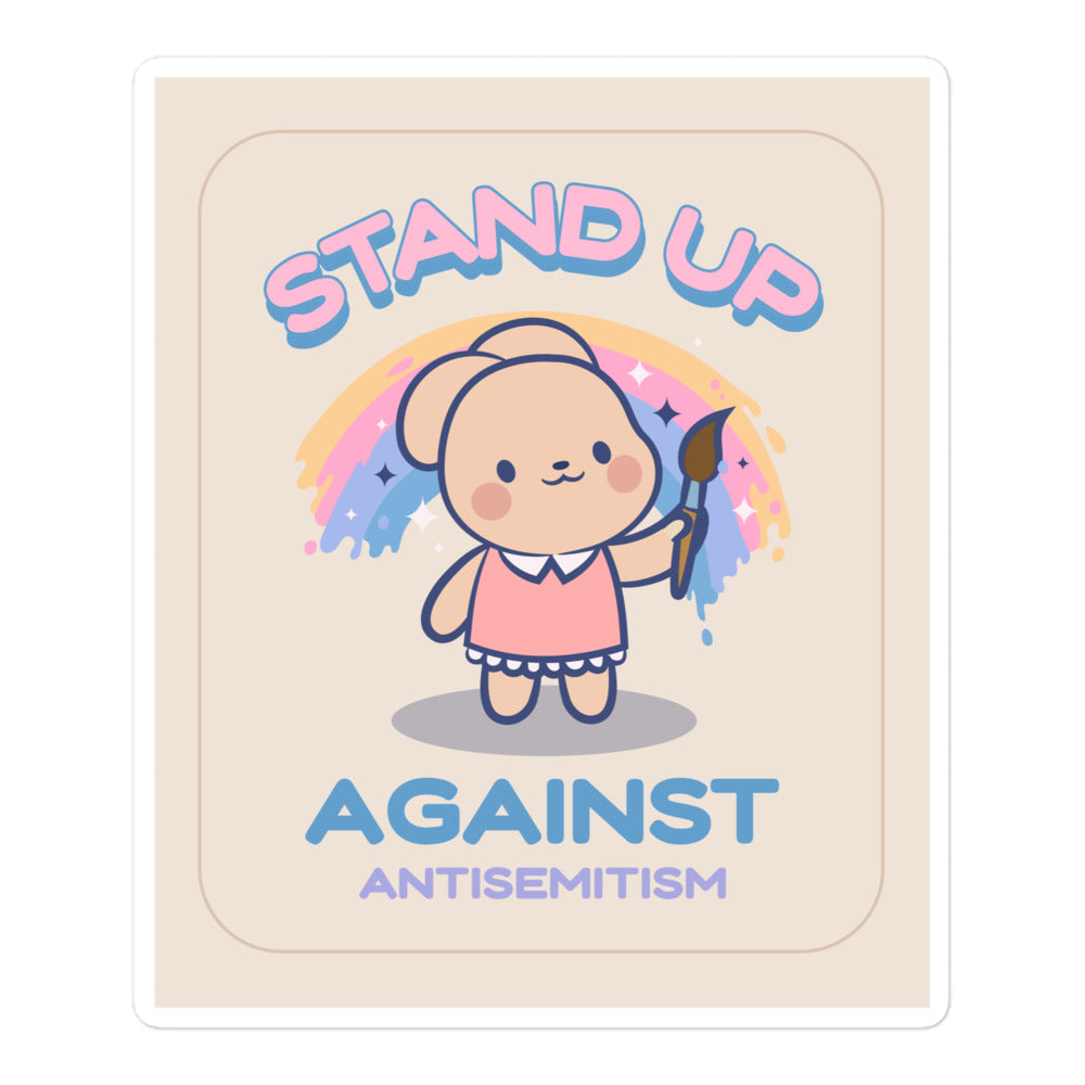 Cute Friend | Antisemitism | Kiss Cut Sticker Jouparty
