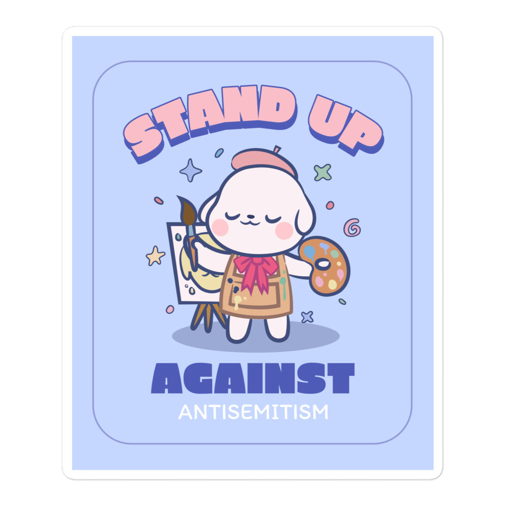 Cute Friend | Antisemitism | Kiss Cut Sticker Jouparty