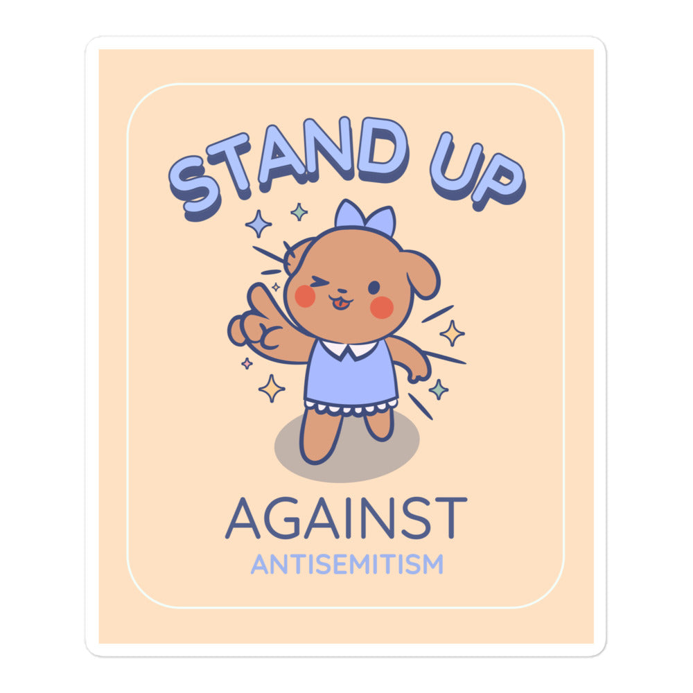 Cute Friend | Antisemitism | Kiss Cut Sticker Jouparty