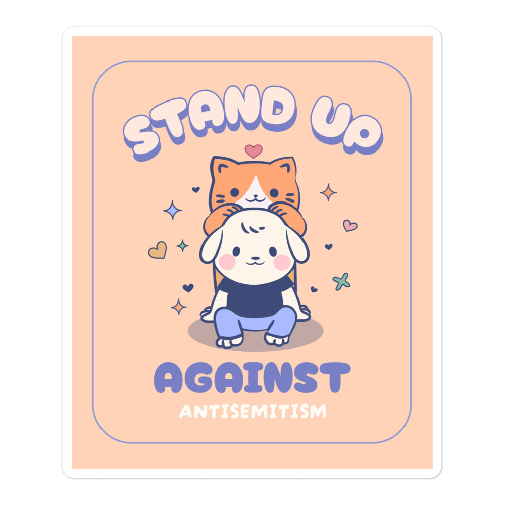 Cute Friend | Antisemitism | Kiss Cut Sticker Jouparty
