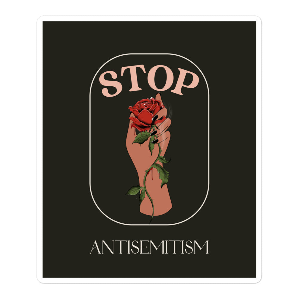 Stop Antisemitism | Plants & Flowers Edition | Kiss Cut Sticker Jouparty