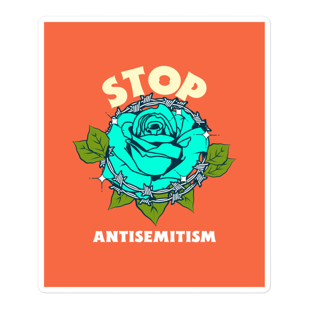 Stop Antisemitism | Plants & Flowers Edition | Kiss Cut Sticker Jouparty