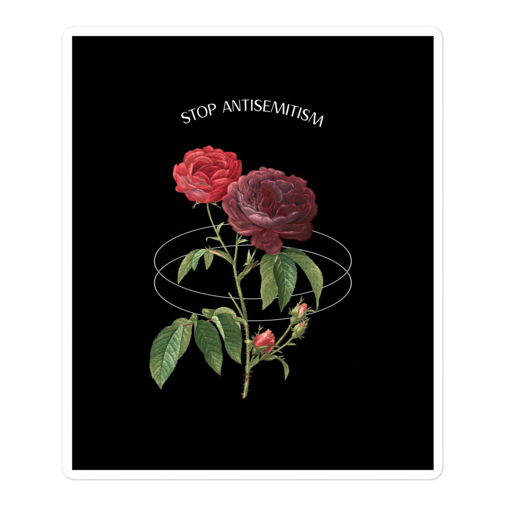 Stop Antisemitism | Plants & Flowers Edition | Kiss Cut Sticker Jouparty