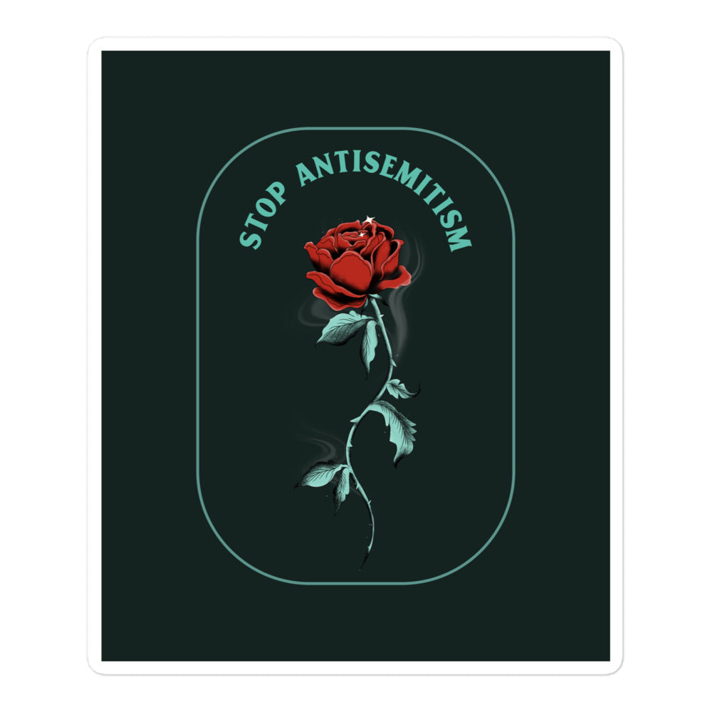 Stop Antisemitism | Plants & Flowers Edition | Kiss Cut Sticker Jouparty