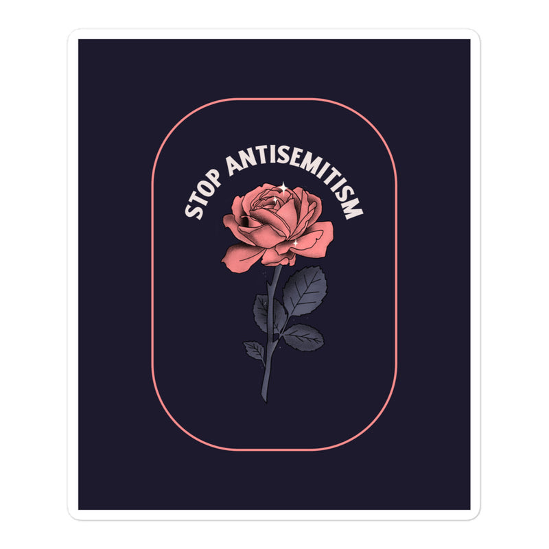 Stop Antisemitism | Plants & Flowers Edition | Kiss Cut Sticker