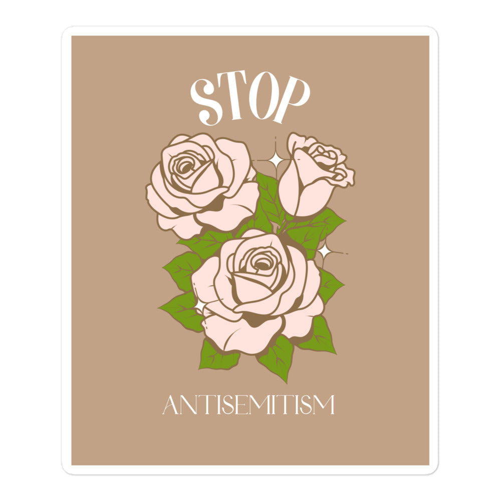 Stop Antisemitism | Plants & Flowers Edition | Kiss Cut Sticker Jouparty
