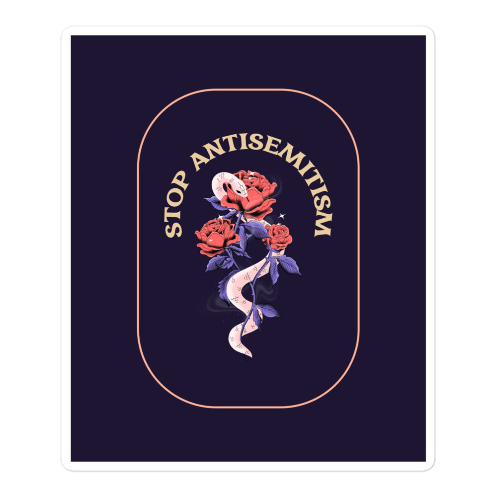 Stop Antisemitism | Plants & Flowers Edition | Kiss Cut Sticker Jouparty