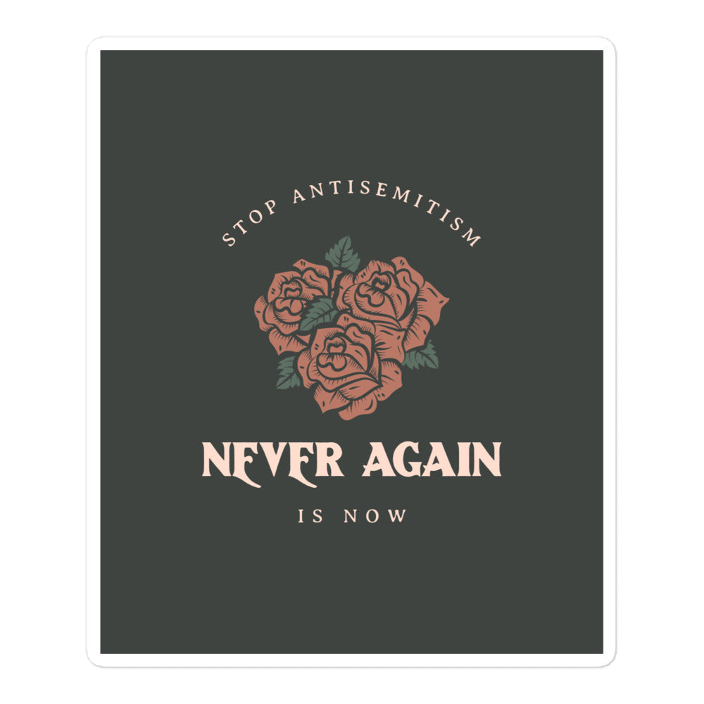 Stop Antisemitism | Plants & Flowers Edition | Kiss Cut Sticker Jouparty