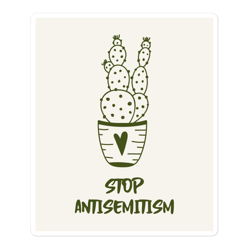 Stop Antisemitism | Plants & Flowers Edition | Kiss Cut Sticker Jouparty