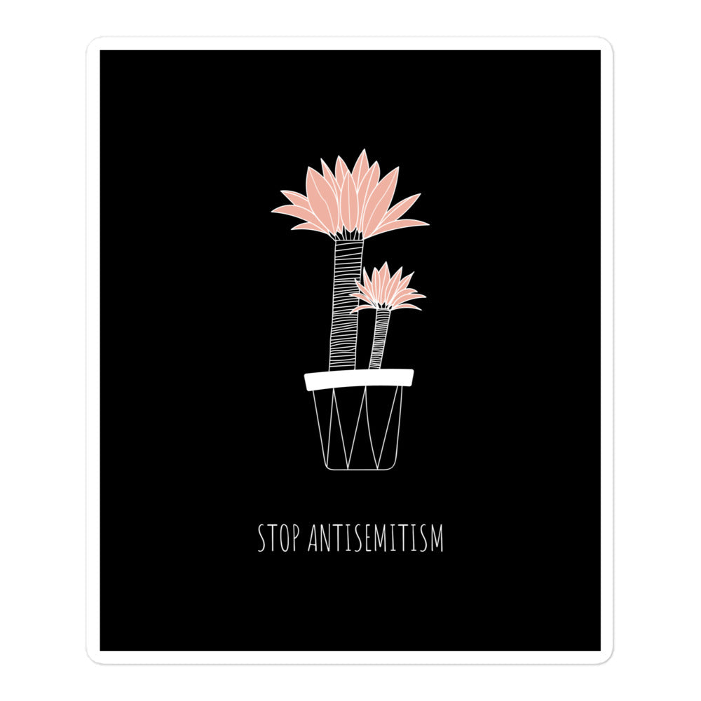 Stop Antisemitism | Plants & Flowers Edition | Kiss Cut Sticker Jouparty
