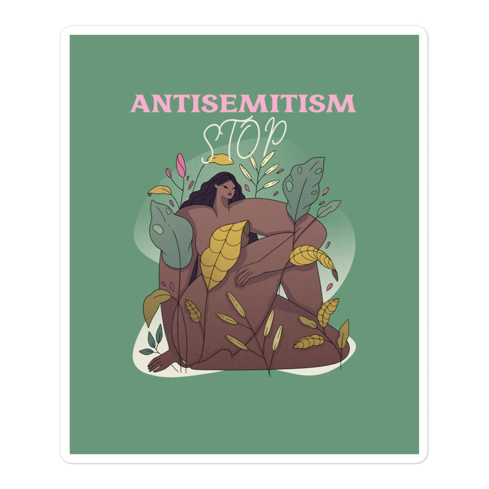 Stop Antisemitism | Plants & Flowers Edition | Kiss Cut Sticker Jouparty