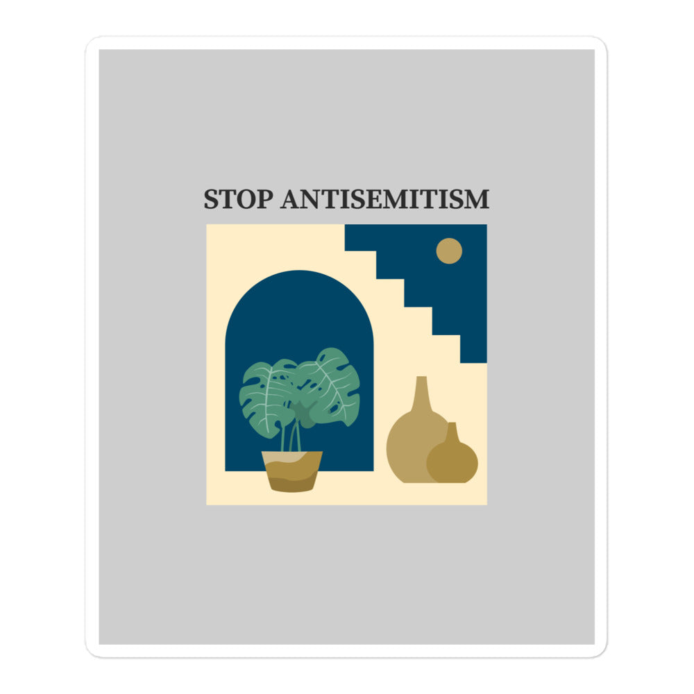 Stop Antisemitism | Plants & Flowers Edition | Kiss Cut Sticker Jouparty