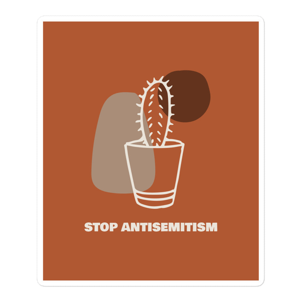 Stop Antisemitism | Plants & Flowers Edition | Kiss Cut Sticker Jouparty