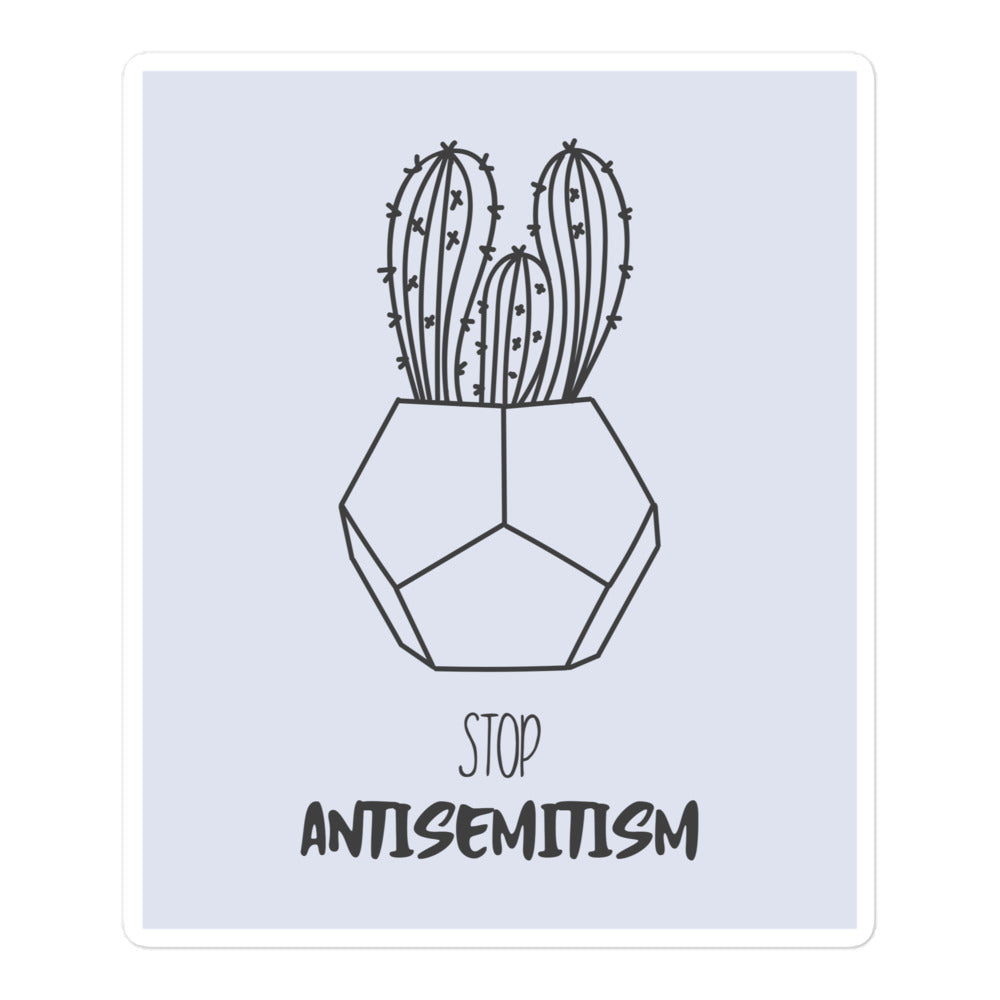 Stop Antisemitism | Plants & Flowers Edition | Kiss Cut Sticker Jouparty