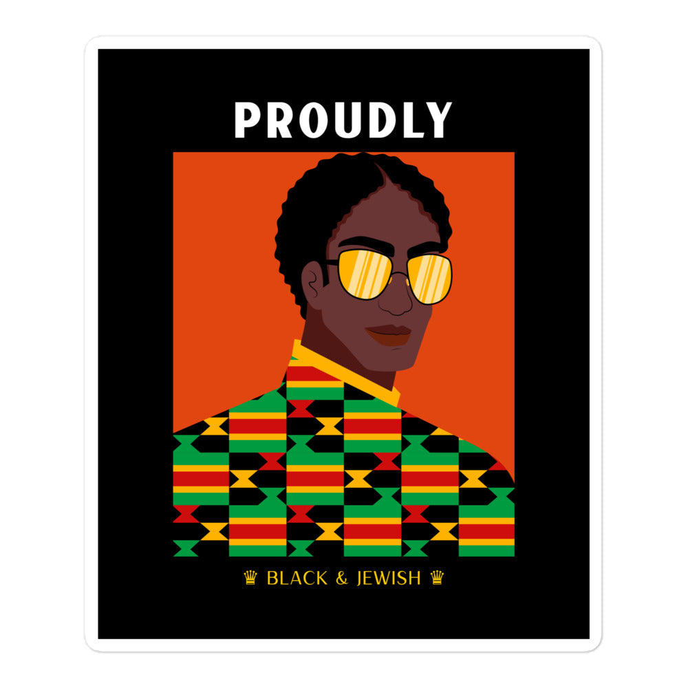 Black & Jewish Love | Kiss Cut Sticker