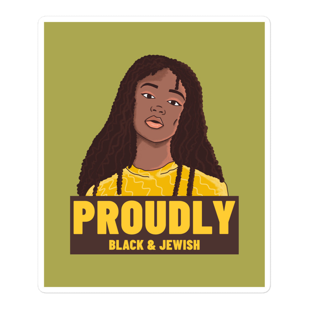 Black & Jewish Love | Kiss Cut Sticker