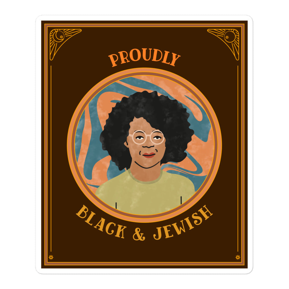 Black & Jewish Love | Kiss Cut Sticker