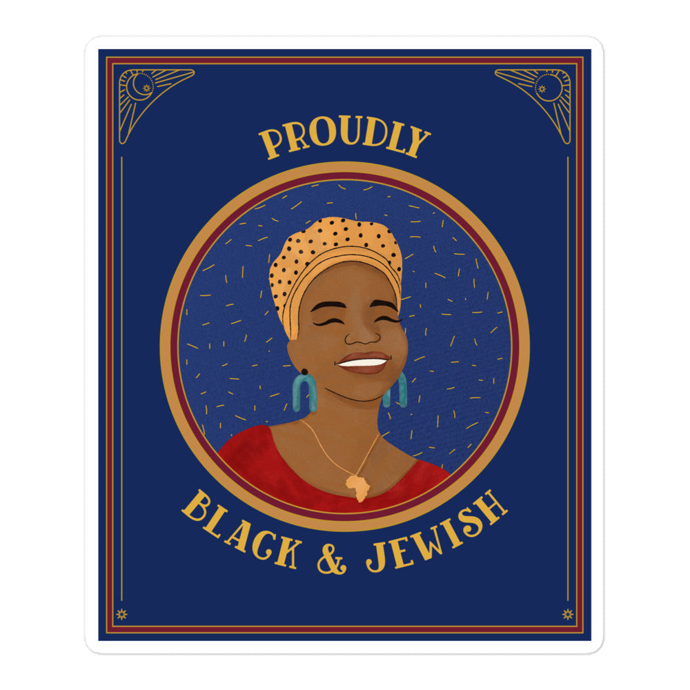Black & Jewish Love | Kiss Cut Sticker