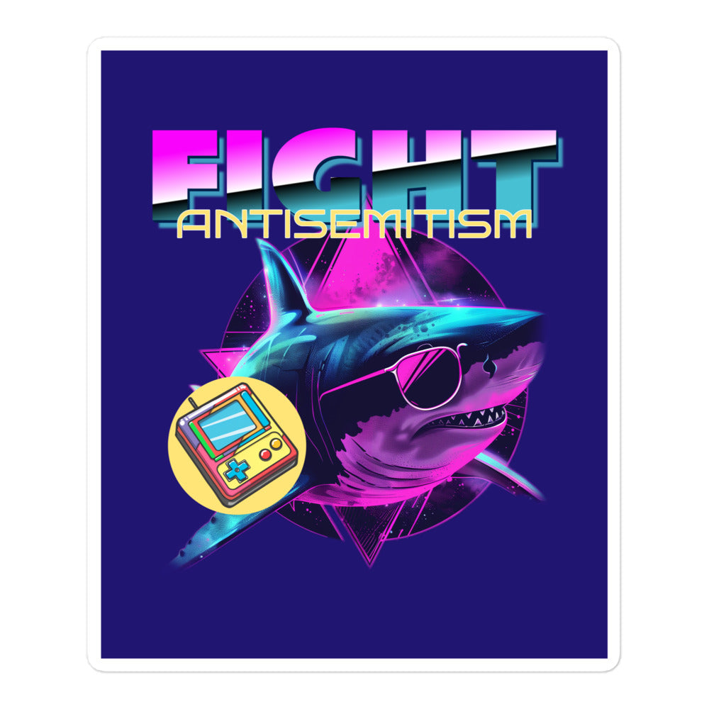 Retro Neon Animal | Fight Antisemitism | Kiss Cut Sticker Jouparty
