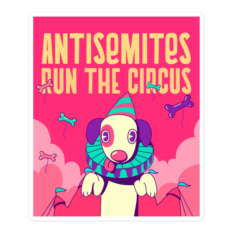 Antisemitic Clowns | Kiss Cut Sticker