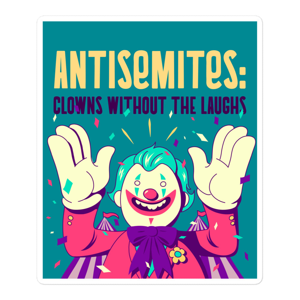 Antisemitic Clowns | Kiss Cut Sticker