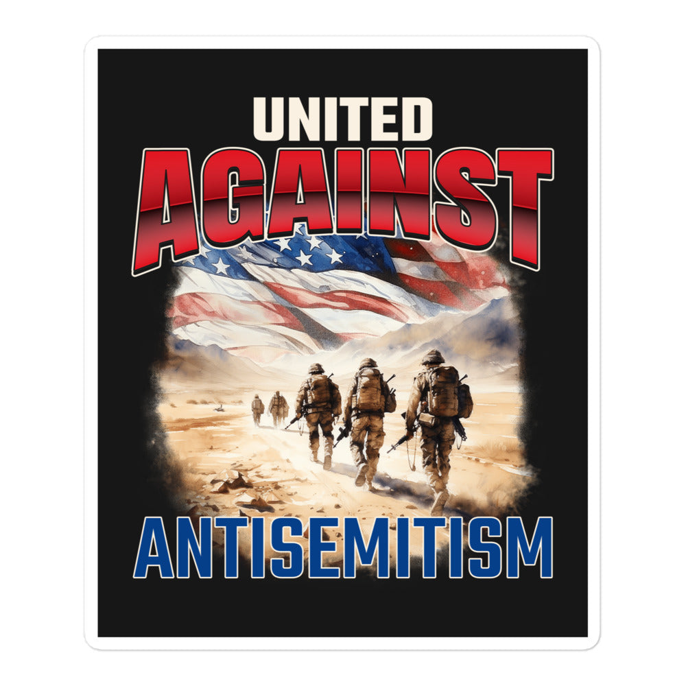 USA Edition | United Against Antisemitism | Kiss Cut Sticker Jouparty