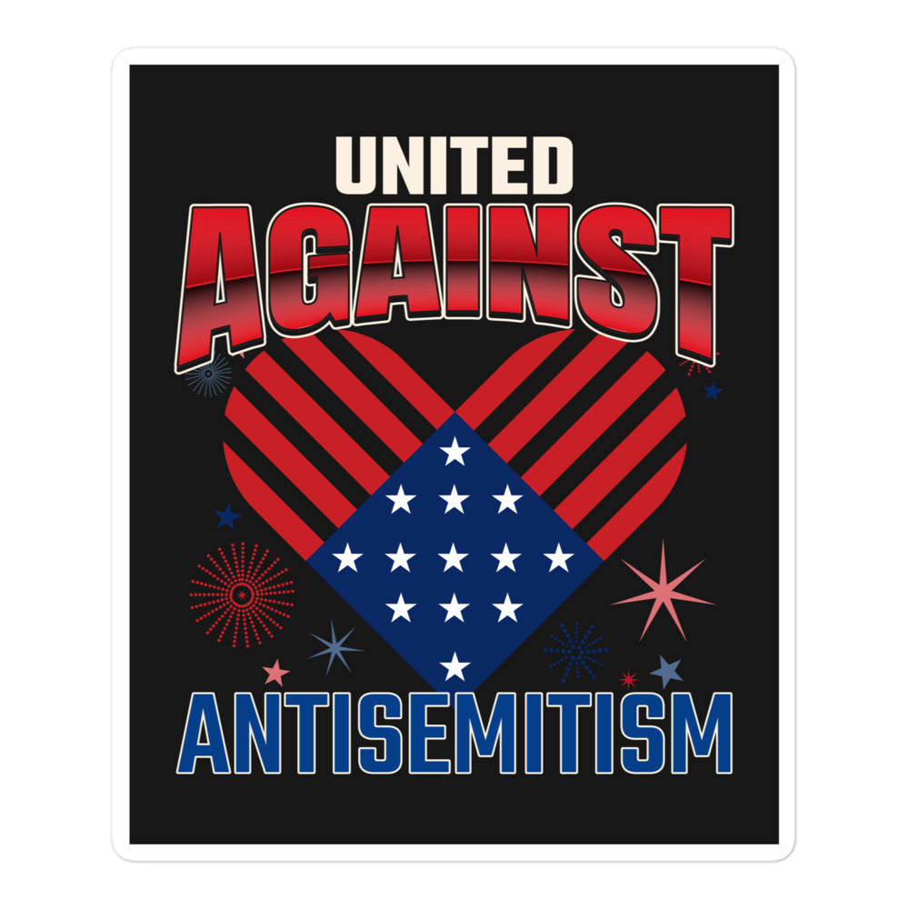 USA Edition | United Against Antisemitism | Kiss Cut Sticker Jouparty