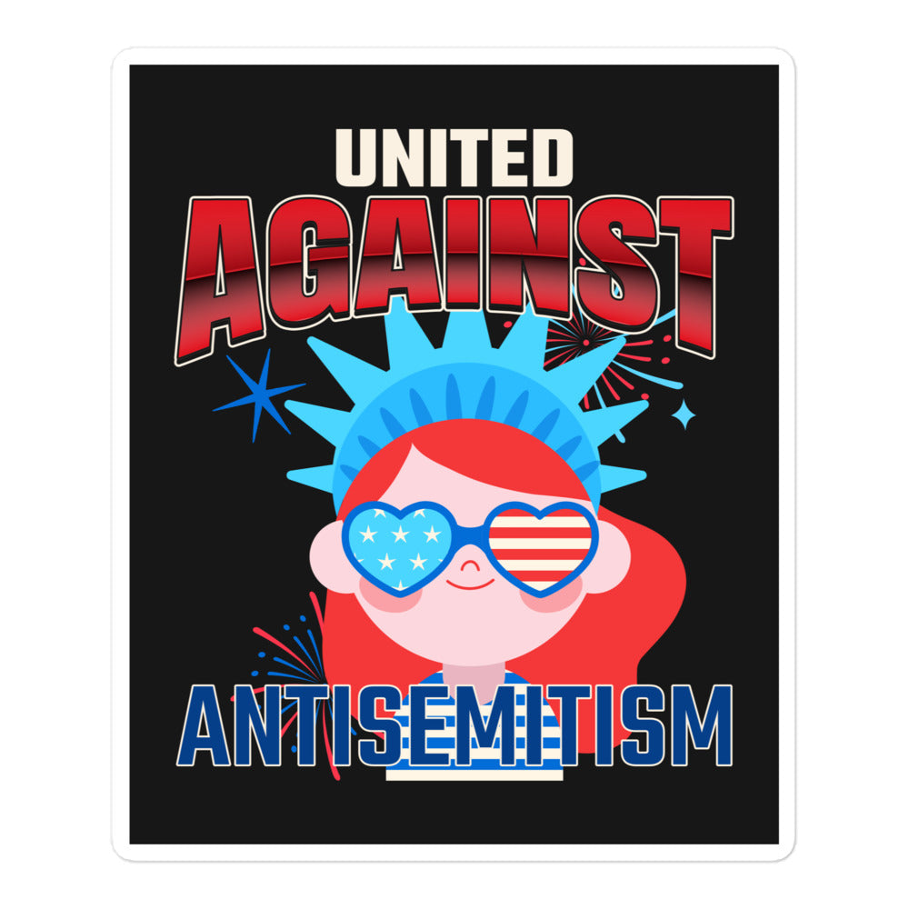 USA Edition | United Against Antisemitism | Kiss Cut Sticker Jouparty