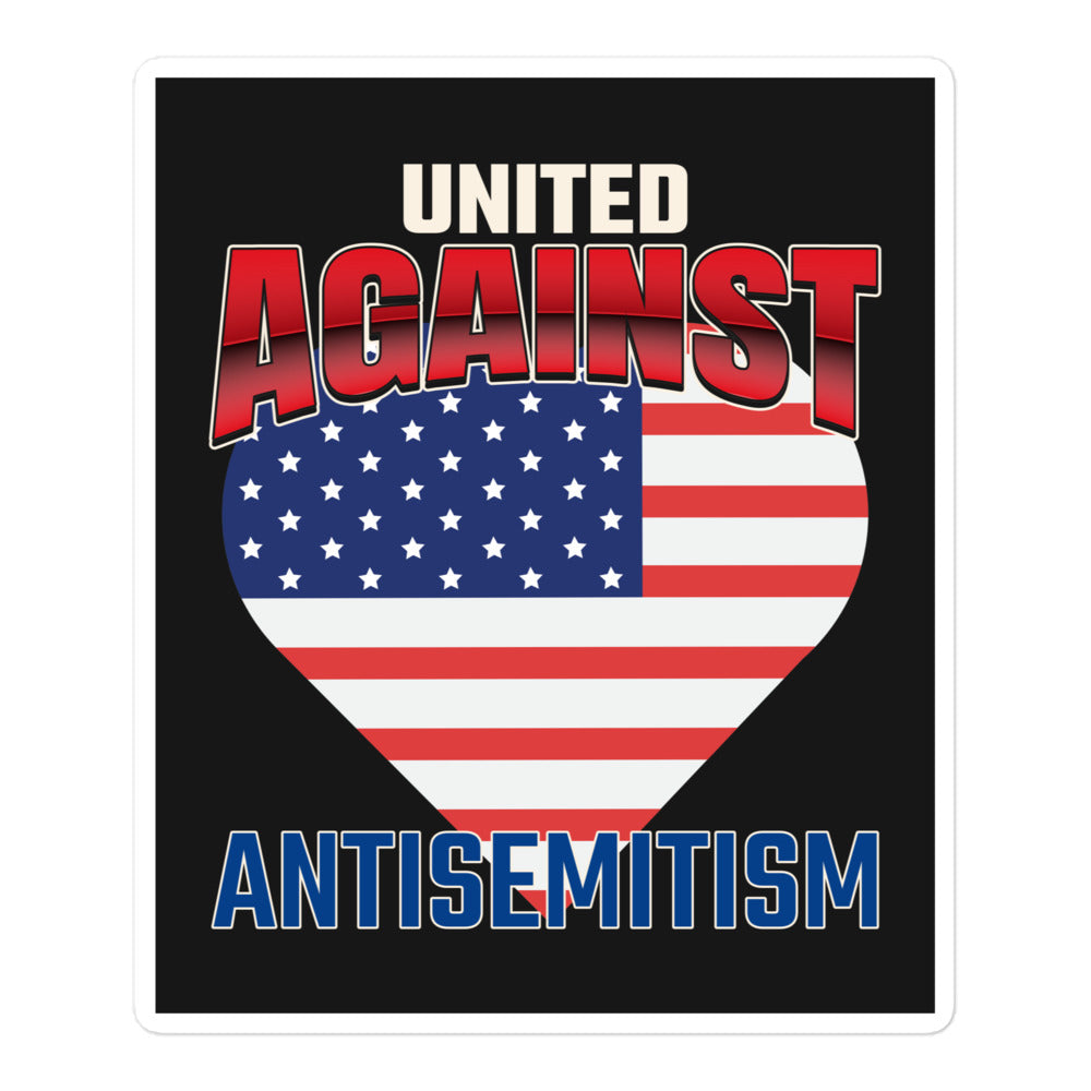 USA Edition | United Against Antisemitism | Kiss Cut Sticker Jouparty