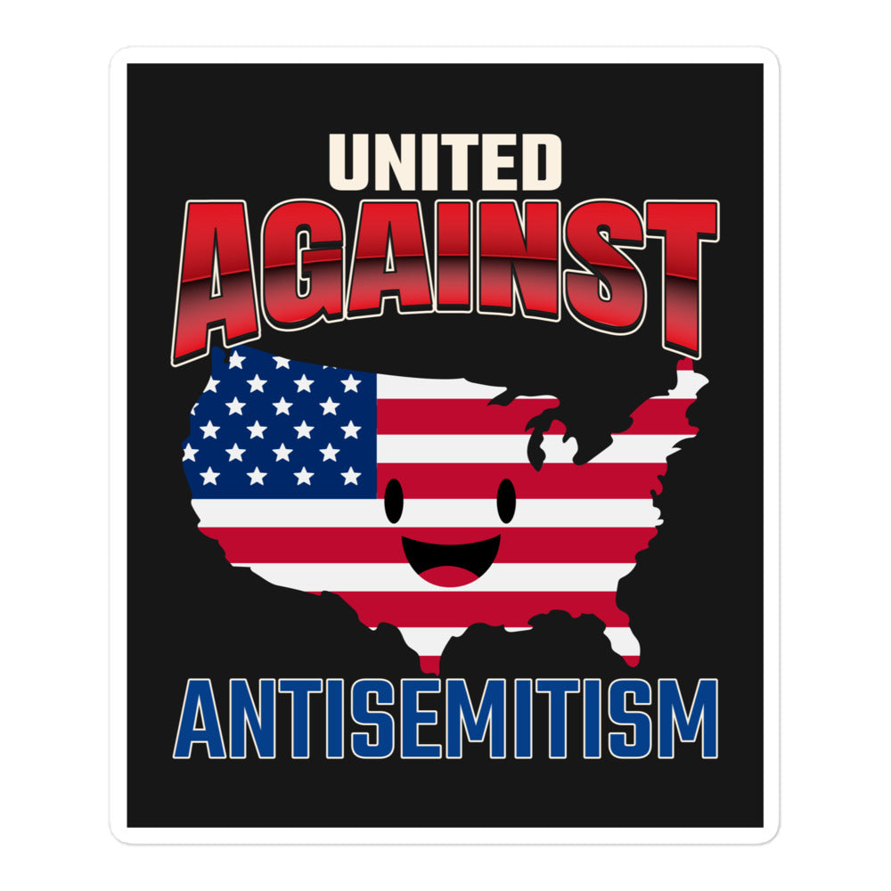 USA Edition | United Against Antisemitism | Kiss Cut Sticker Jouparty
