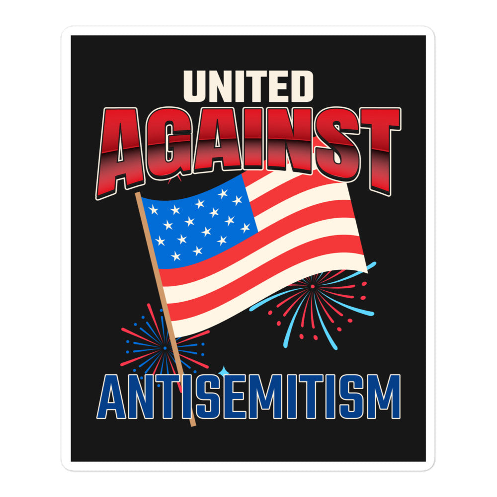USA Edition | United Against Antisemitism | Kiss Cut Sticker Jouparty