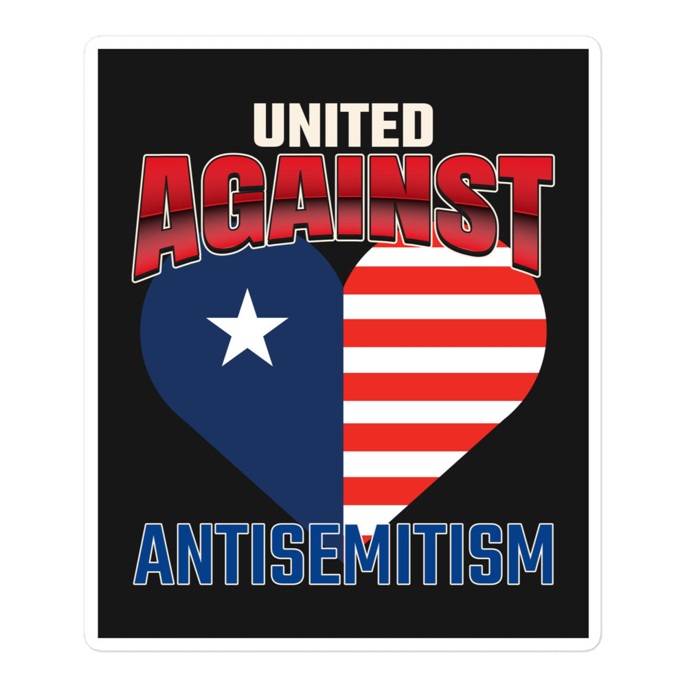 USA Edition | United Against Antisemitism | Kiss Cut Sticker Jouparty