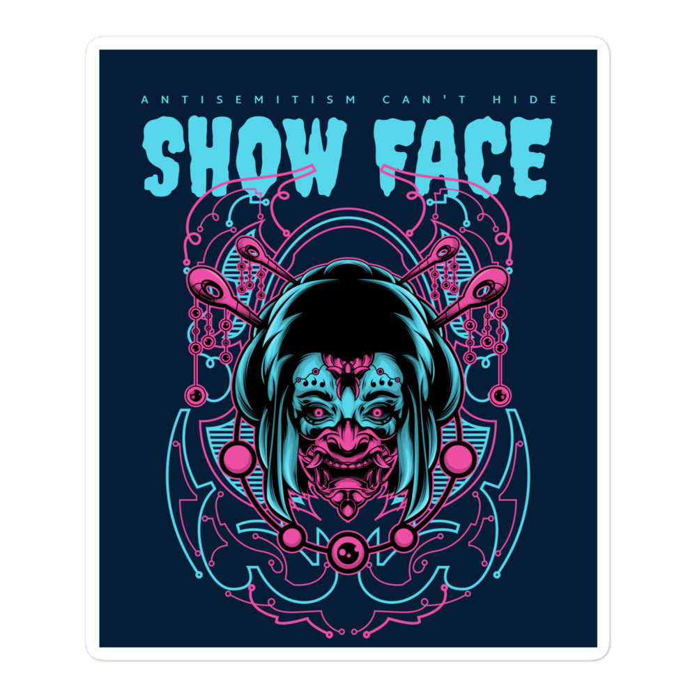 Show Face | Antisemitism Can't Hide | Kiss Cut Sticker