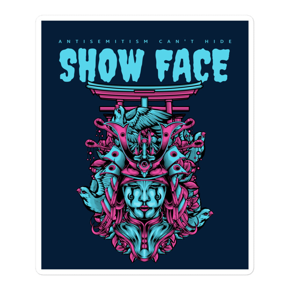 Show Face | Antisemitism Can't Hide | Kiss Cut Sticker
