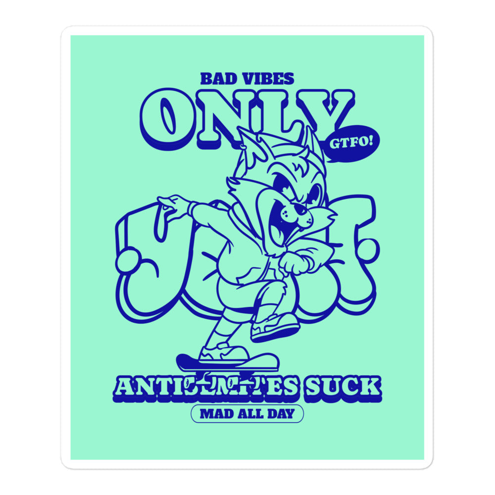 Streetart Graffiti Cartoon | Antisemitism | Kiss Cut Sticker