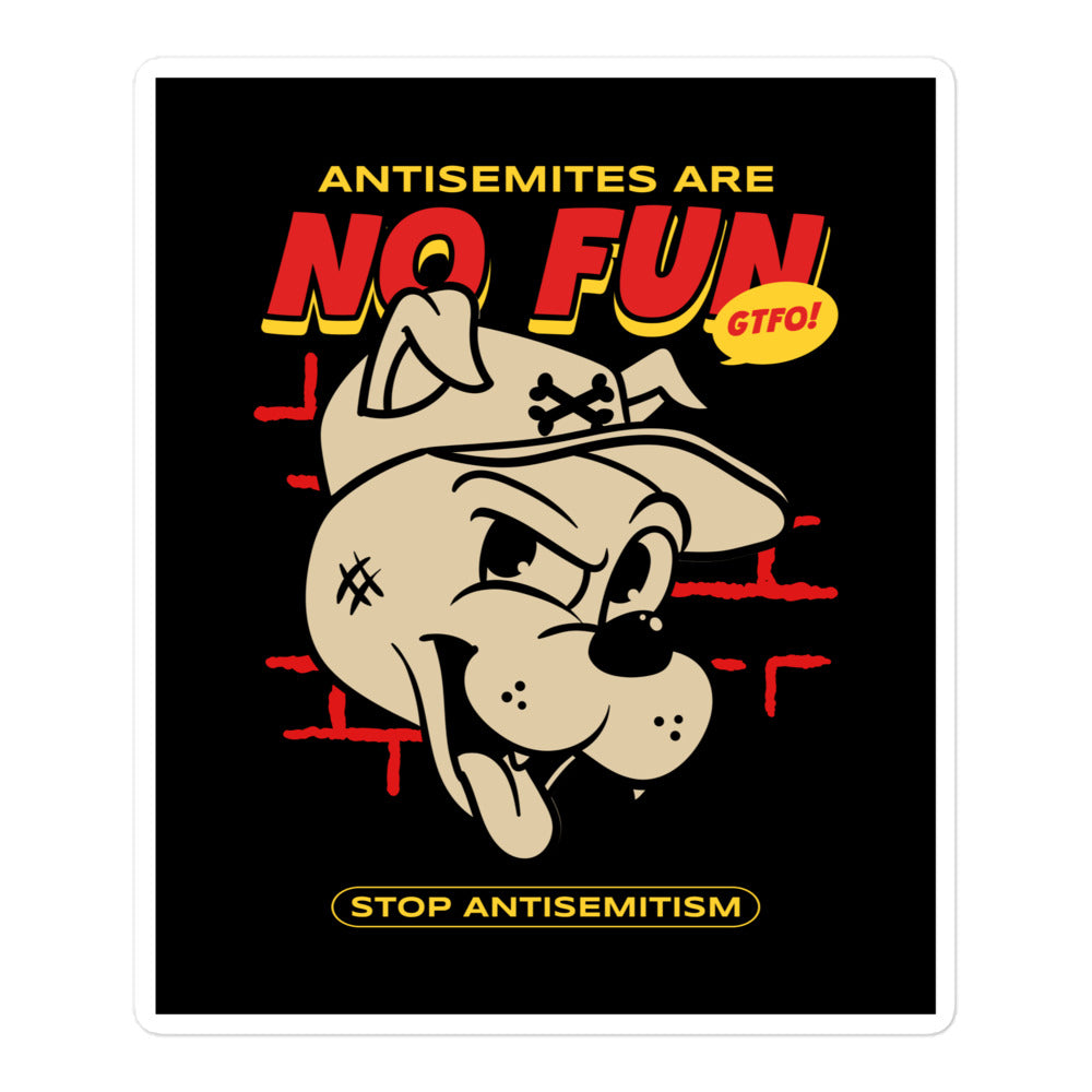 Streetart Graffiti Cartoon | Antisemitism | Kiss Cut Sticker Jouparty