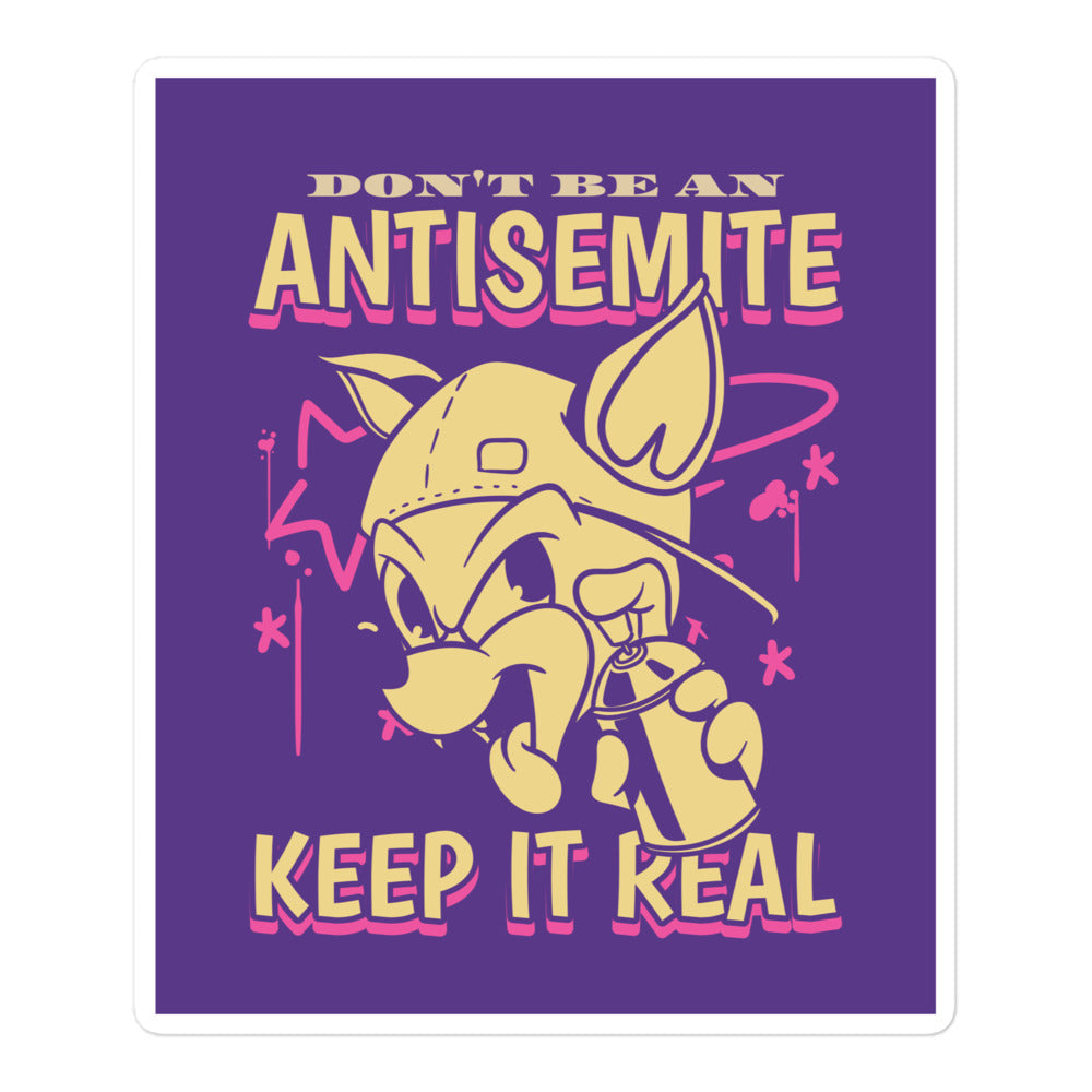 Streetart Graffiti Cartoon | Antisemitism | Kiss Cut Sticker Jouparty