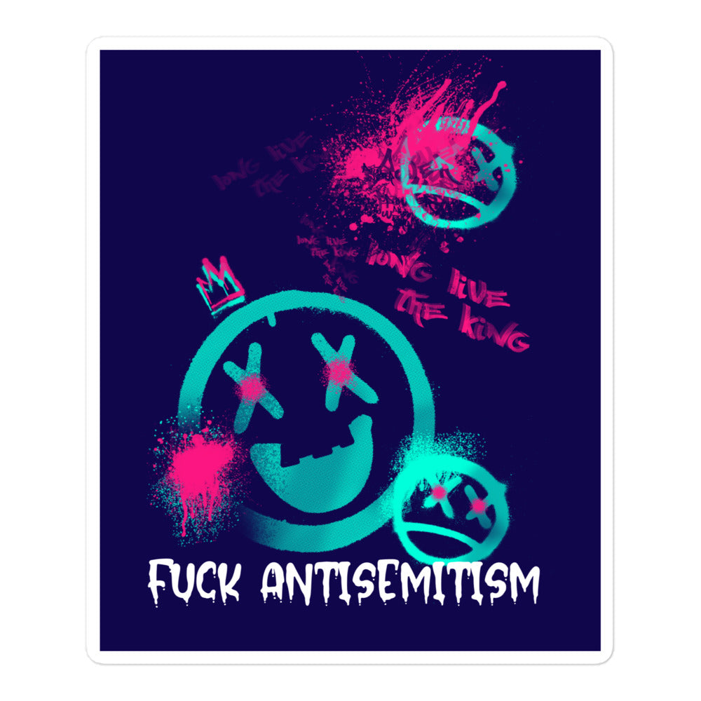 Fuck Antisemitism Graffiti | Kiss Cut Sticker Jouparty