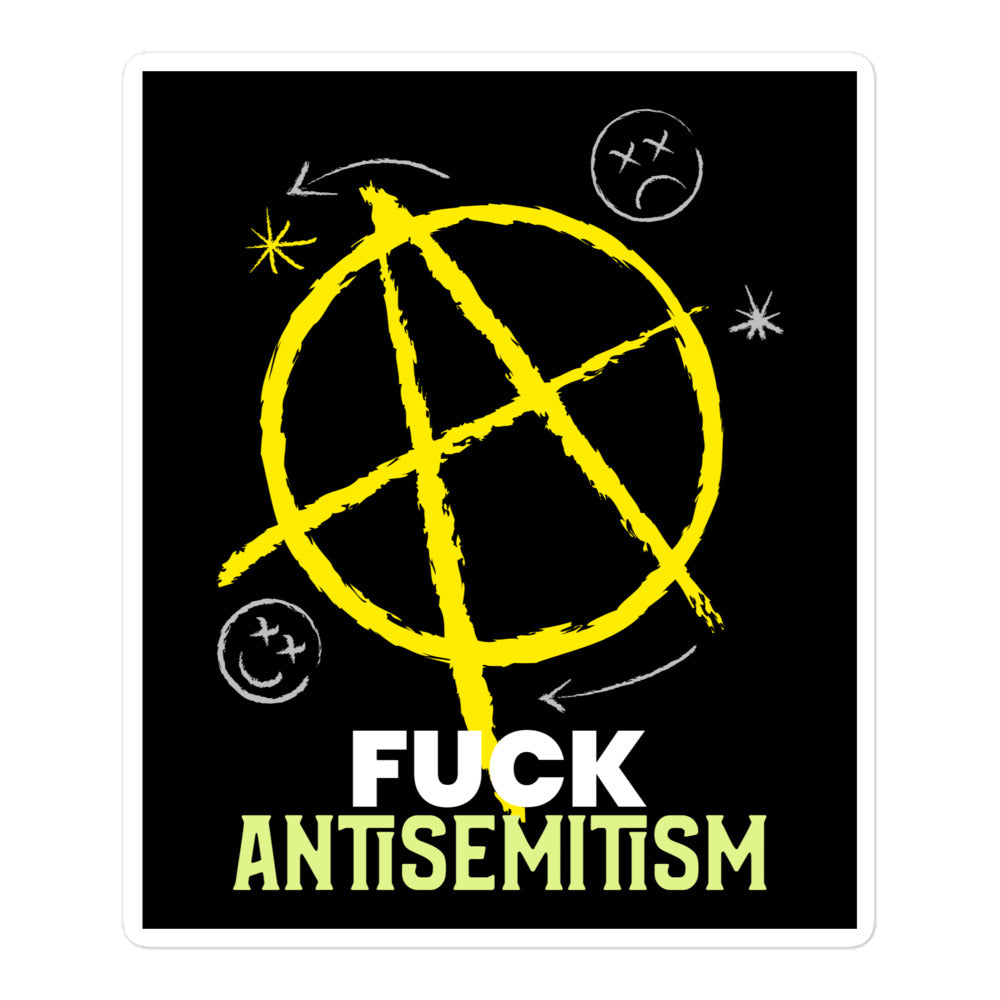 Fuck Antisemitism Graffiti | Kiss Cut Sticker Jouparty