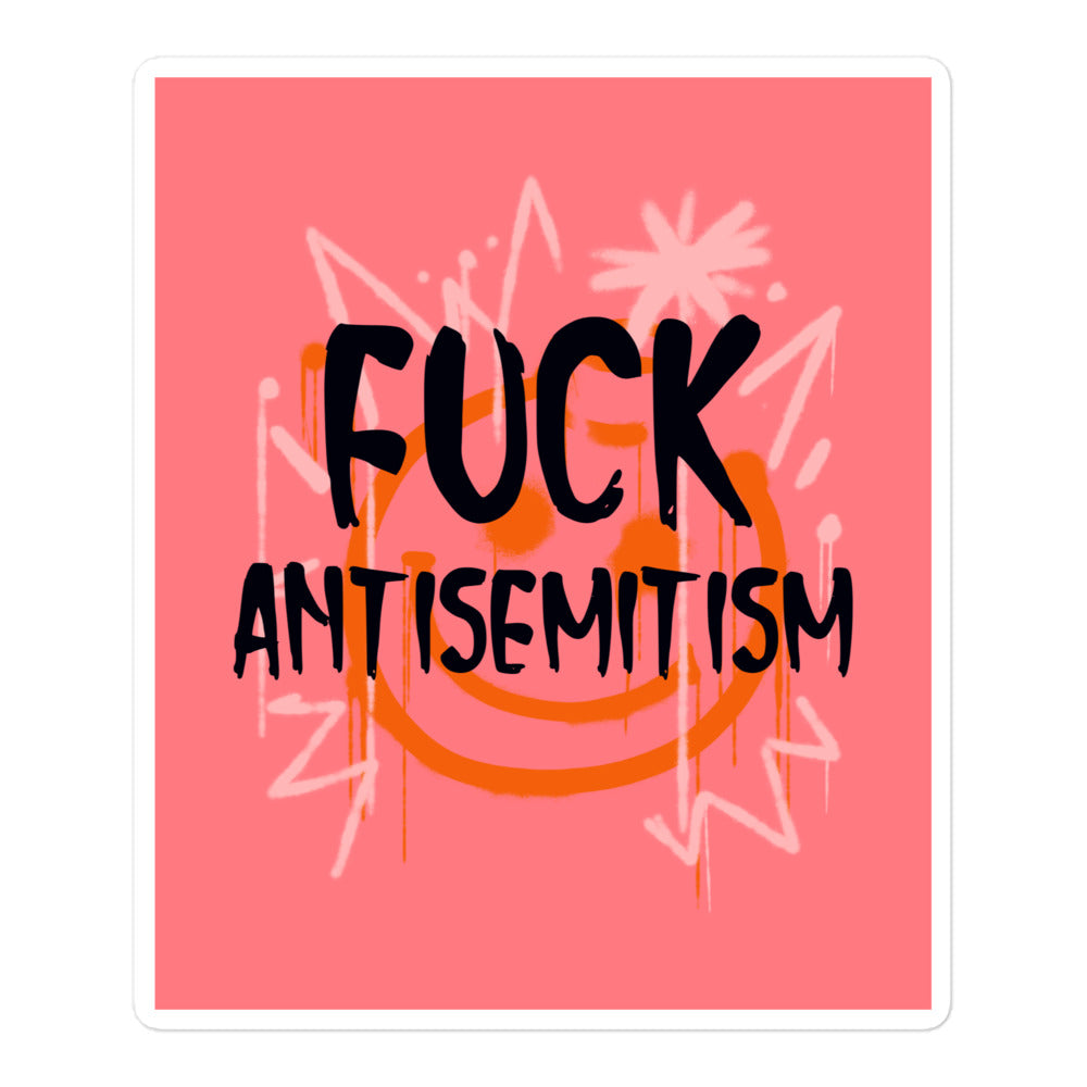 Fuck Antisemitism Graffiti | Kiss Cut Sticker Jouparty