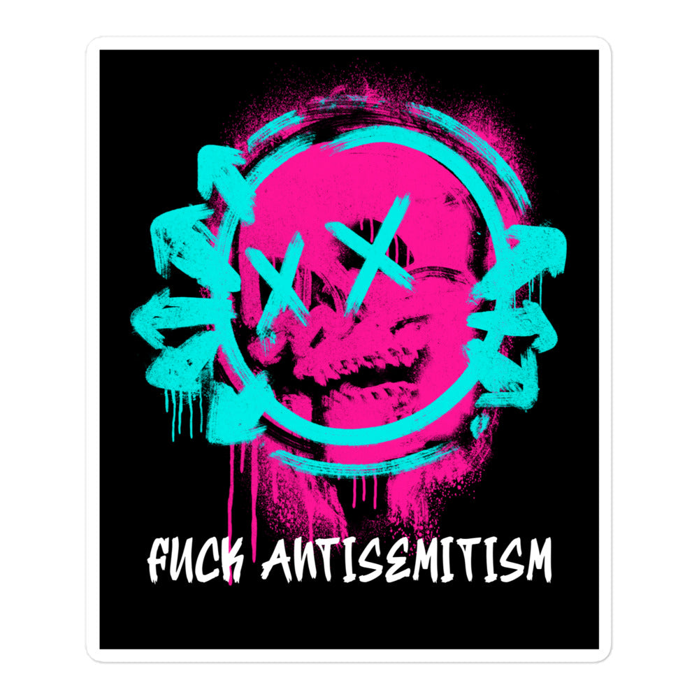 Fuck Antisemitism Graffiti | Kiss Cut Sticker Jouparty