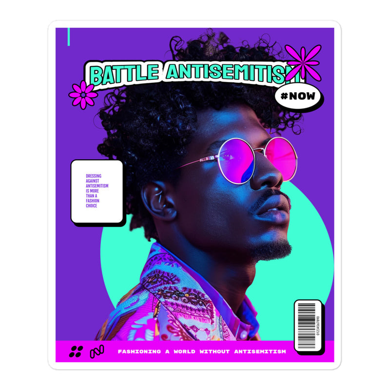 80's Fashion Trend | Battle Antisemitism | Kiss Cut Sticker
