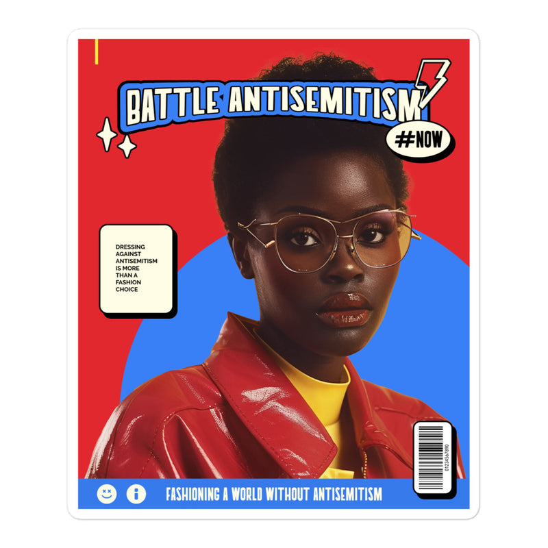 80's Fashion Trend | Battle Antisemitism | Kiss Cut Sticker
