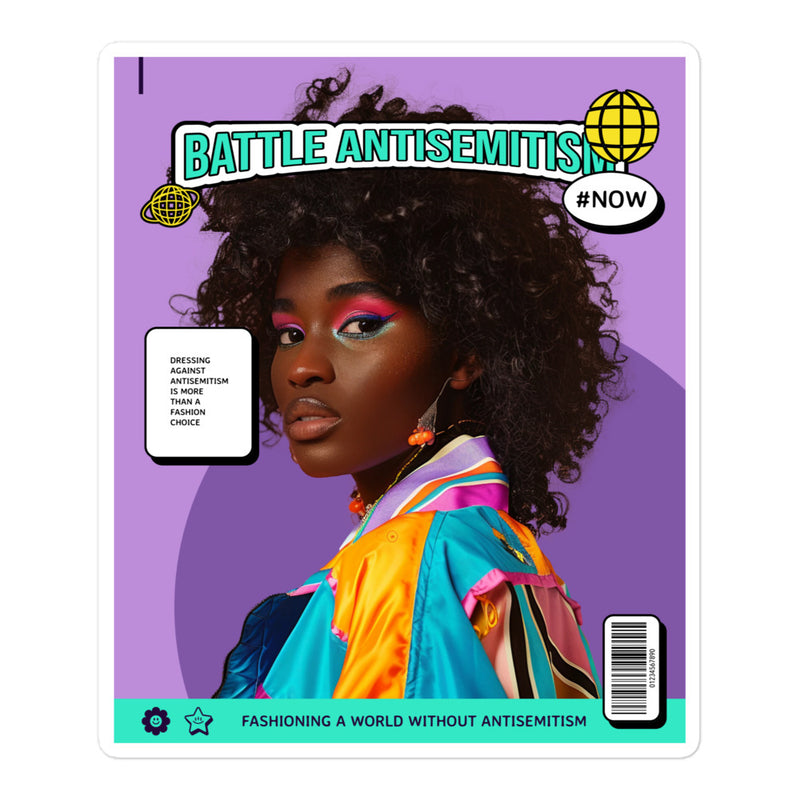 80's Fashion Trend | Battle Antisemitism | Kiss Cut Sticker