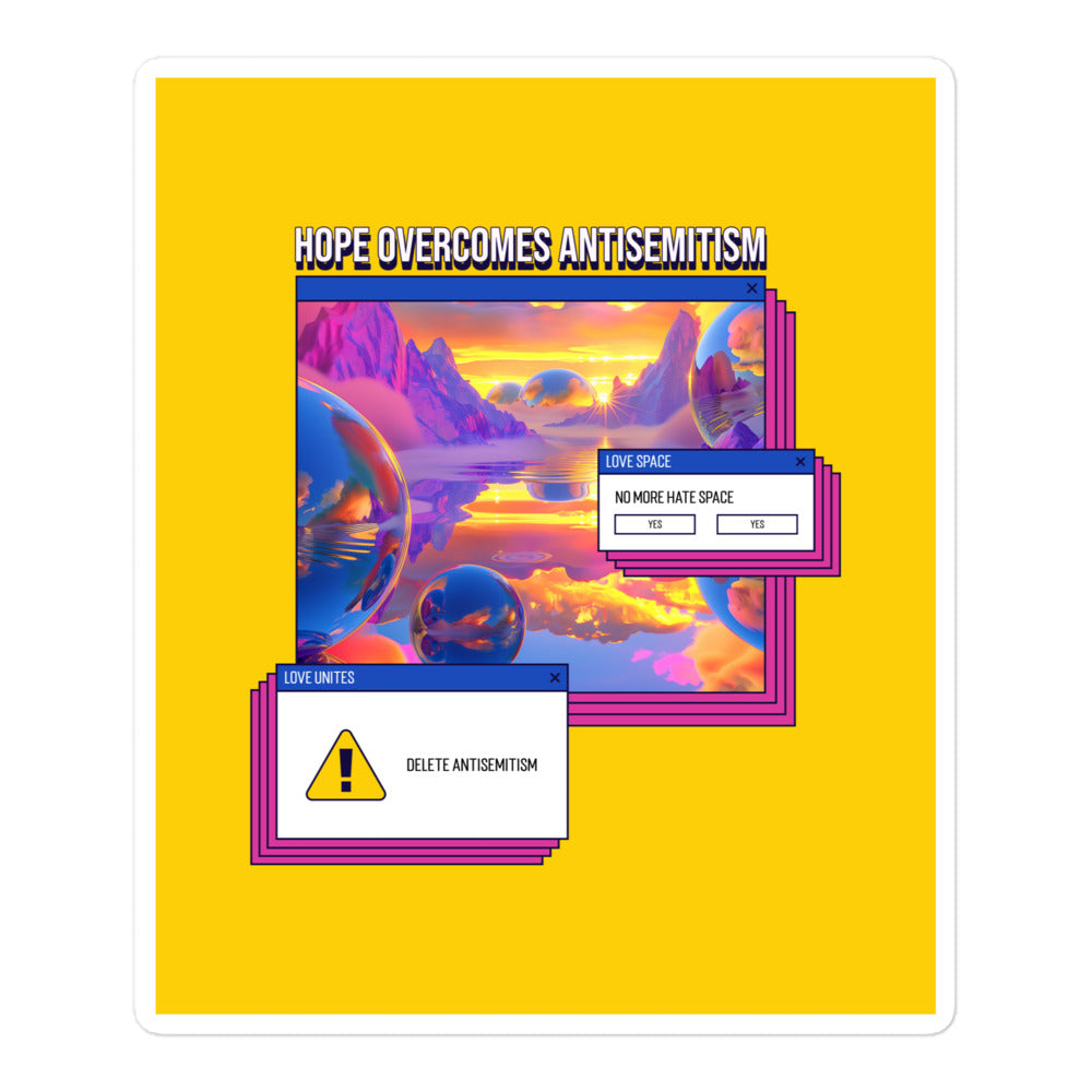 A Colorful Dream | Antisemitism | Kiss Cut Sticker